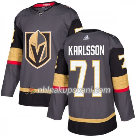 Vegas Golden Knights Dresy William Karlsson 71 Adidas 2017-2018 Šedá Authentic - Pánské